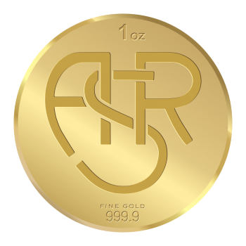 Moneta Oro AS Roma Monogramma ASR 1oz