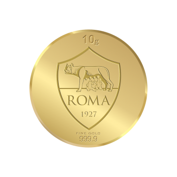Moneta Oro AS Roma Stemma Ufficiale 10g