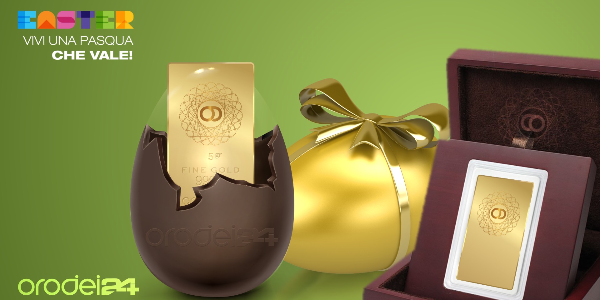 Orodei24: l'acquisto di lingotti in oro firmati per un regalo di Pasqua indimenticabile