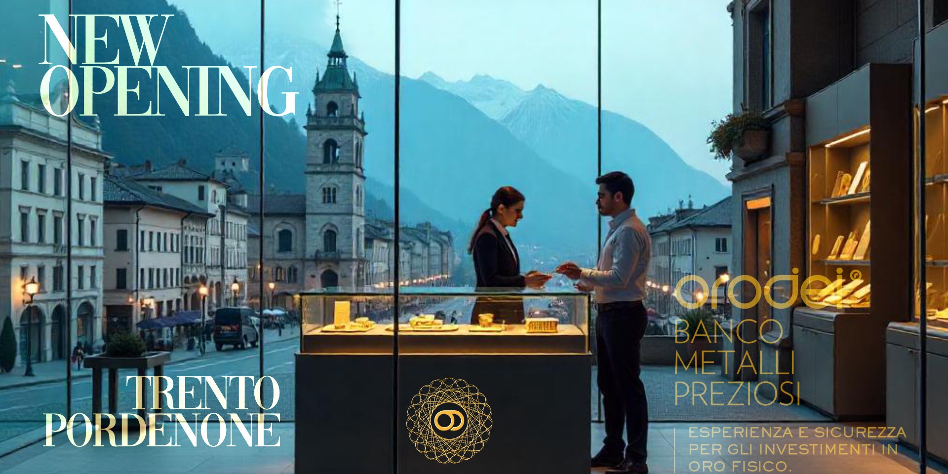 Orodei Banco Metalli Preziosi aperte nuove filiali a Trento e Pordenone: eccellenza e sicurezza nell’acquisto e vendita di oro e argento