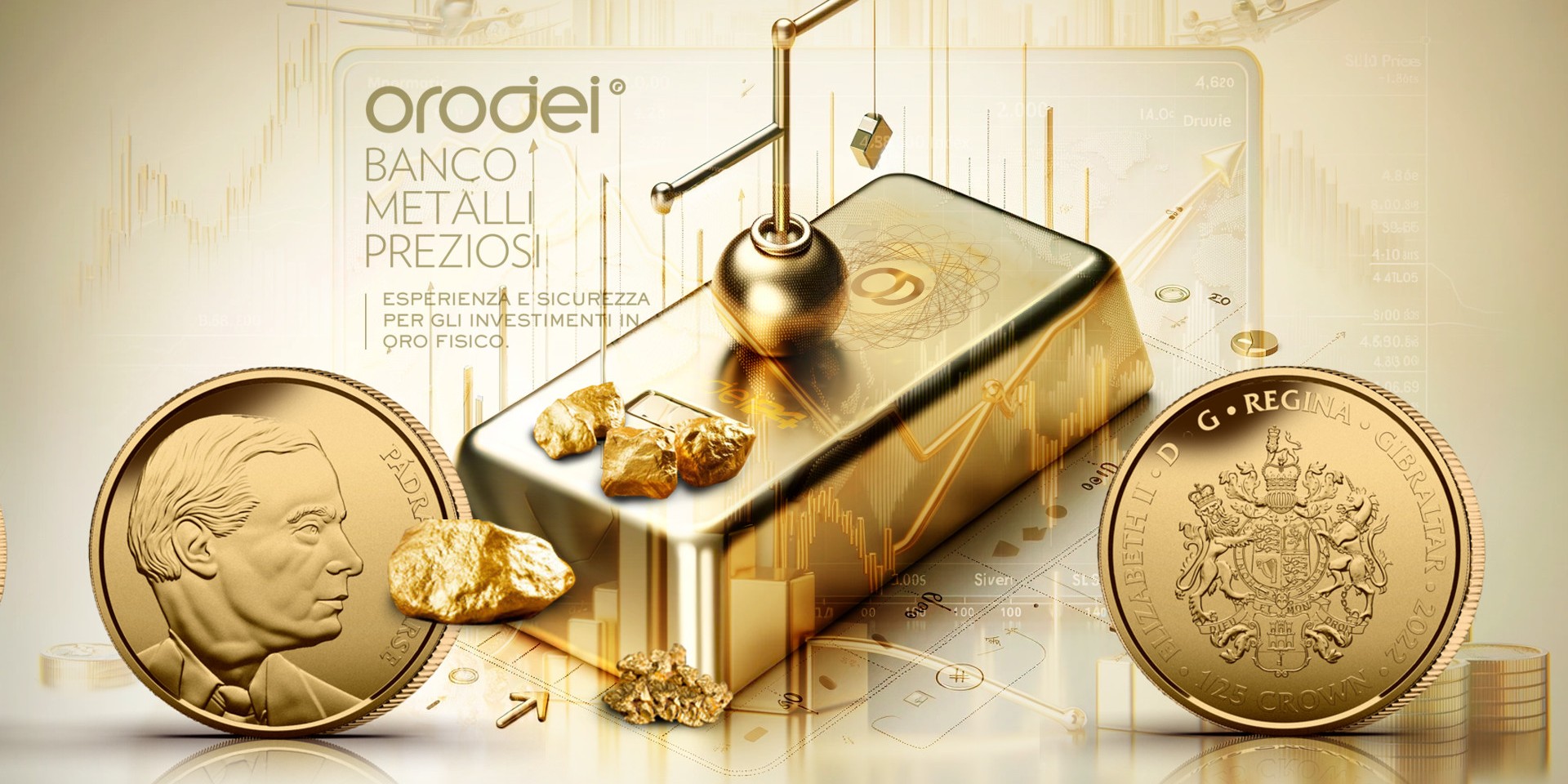 Orodei Banco Metalli Preziosi: Oro sotto pressione dai mercati esterni ribassisti, commenti restrittivi della Fed