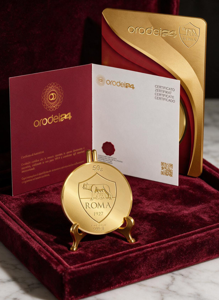Certificato di autenticità della Collezione Ufficiale AS Roma